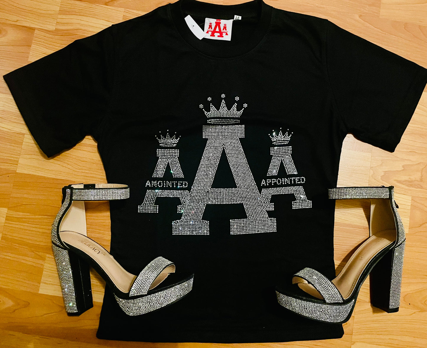 "Crown Jewel" Bling Tee (Black)