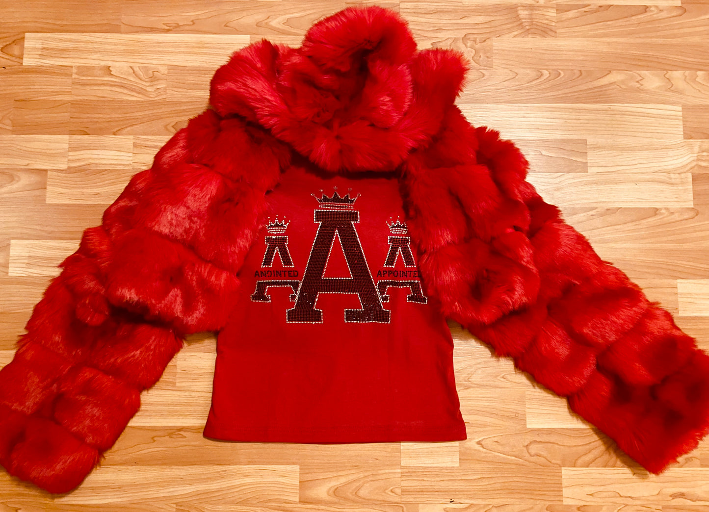 "Crown Jewel" Bling Tee (Red)