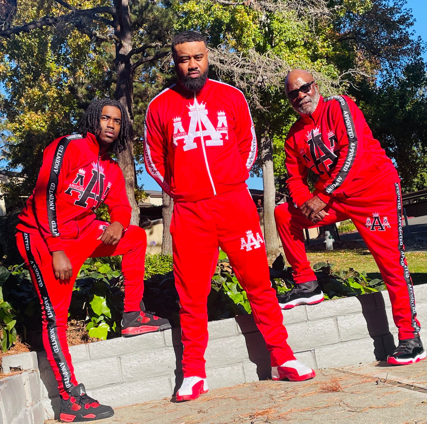 "Crown Logo" Tracksuit (Red/White)