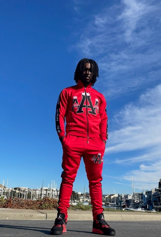 "Crown Logo" Tracksuit (Red/Black)