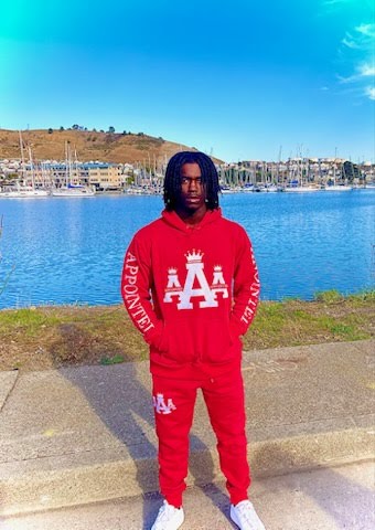"Crown Logo" Embroidered Jogger Set (Red)
